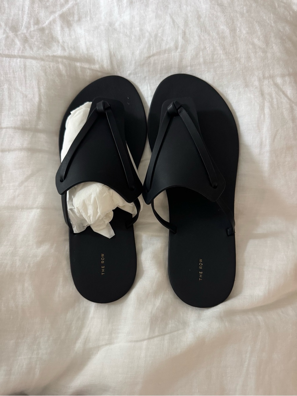 The Row Helena  Leather Flip Flops